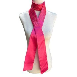 Cejon‎ Accessories Womens Vintage Sequin Hot Pink Glam Sash Wrap Belt Tie Obi OS